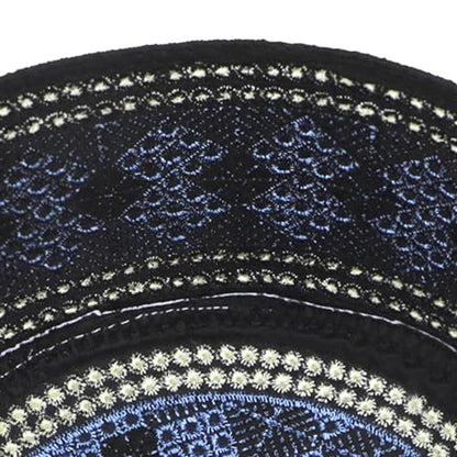 Muslim Prayer Hat for Men Worship Hat Islamic Muslim Prayer Hats Cap Beanie Headwear for Ramadan Eid - color: Blue