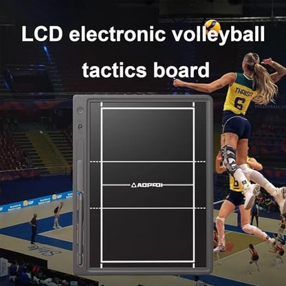 Volleyball Clipboard for Coaches, Magnetic Electronic Coaching Board Tactical Marker Board, Strategy Board with Stylus Pen, for Volleyball Training, Portable and Efficient