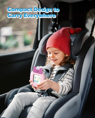 Airbition Talking Flash Cards for Toddlers 1 2 3 4 Year Olds, Montessori Language Learning Toys with 224 Words, Pocket Speech Therapy Toys, Children's Sensory Educational Device, Pink - style: 224 Words English Pink