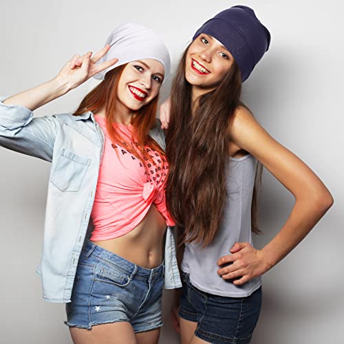 JenPen 18 Pcs Hijab Undercap Scarf Headwear Unisex Dreadlock Hat Turbans Women Stretch Under Caps Solid Color Hijab Cap - color: Fresh Color