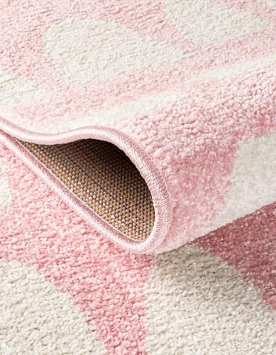 Rugs.com - Whimsy Kids Rug – 2' 2 x 3' 1 Pink Easy-Clean Rug – Modern Abstract Arches for Playrooms, Nurseries, and Entryways - color: Pink, size: 2'2" x 3'1" (Rectangular)