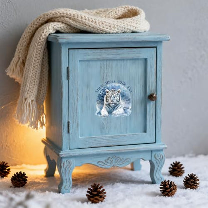 Peacoblue Winter Animals Rub On Transfers for Craft, Transfer Sticker | 18 Sheets UV DTF Transfers, Waterproof Rub On Decals for Wood, Glass, Furniture, Tumblers & Home Decor Crafts - style: Winter Animals