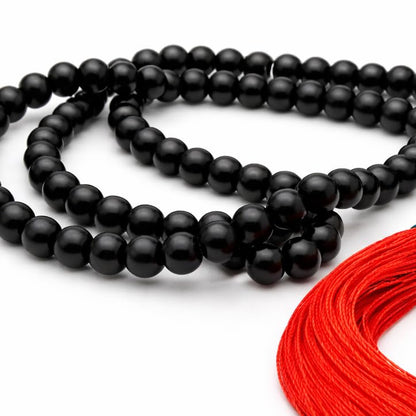 Mandala Crafts Tasbih 무슬림 기도 비즈 99 남성 및 여성용 - 이슬람 묵주 미스바하 타스비 시바 - 라마단 이드 선물용 지크르 디크르 수하 비즈 - style: 블랙 우드
