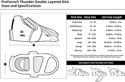 ProForce Thunder Double Layered Protective Sparring Gear Bundle - Headgear, Gloves, and Shoes (Black, Large)