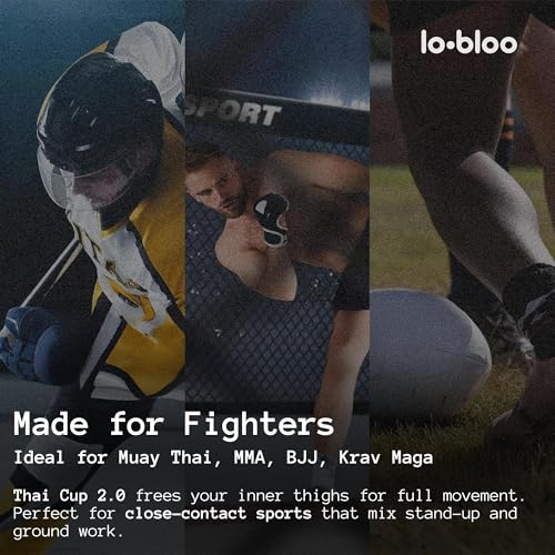 lobloo Thai Cup 2.0 – Professional Athletic Cup for MMA, Muay Thai & Contact Sports | Engineered Performance Protection | Slim Lock Fit, Lightweight Freedom | Made in Sweden
