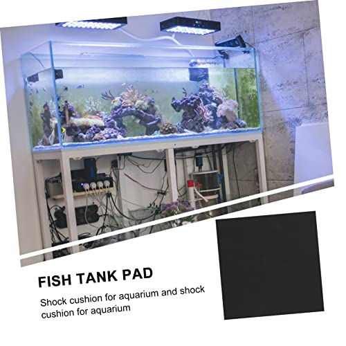 Garneck 5pcs Fish Tank Insulation Pad Thickened Non-Skid Cushion for Aquariums Shockproof Black Mat for Heat Preservation and Absorption