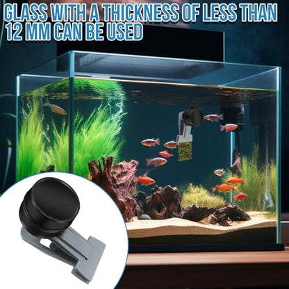 Magnetic Seaweed Feeder Clip, Saltwater Fish Aquarium Accessories Supplies Algae Magnet Seaweed Feeder Magnetic Clips,Goldfish Fish Tank Feeding Ring Suitable for Aquatic Pets - color: 1Pcs