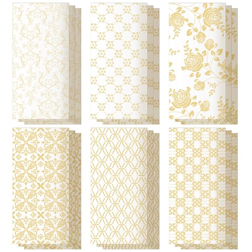 18 Packs 3.5x6.7 Envelopes, White 6 Design Money Envelopes for Invitations, Self Seal for Weddings, Christmas, Birthday, Graduations, Mailing, Office Checks - color: White-18Pcs