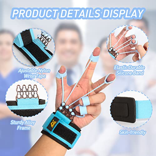 Finger Strengthener & Finger Exerciser, 3 Resistance Levels for Grip Training