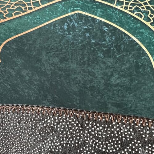 Kids Prayer Mat Muslim Prayer Rug Islamic Salah Mat Thick Prayer Carpet for Musallah Salah Eid Ramadan - color: Pink