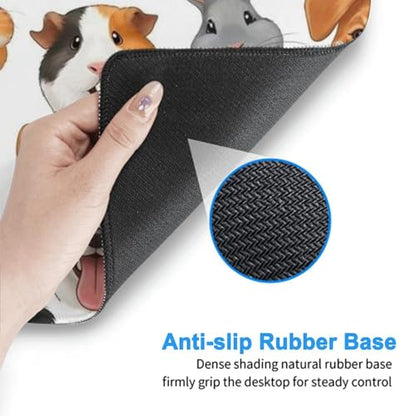 Thick Rubber Base Mouse Pad Rabbit Cat Dog Guinea Pig Pet, Large Desktop Mat Waterproof Daily Computer Accessory - color: Pattern (159), size: 29.5L x 15.8W inches