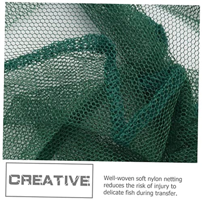 Abaodam 2Pcs Fishing Net Aquarium Fish Net with Soft Mesh for Catching for Stream River and Lake Fishing