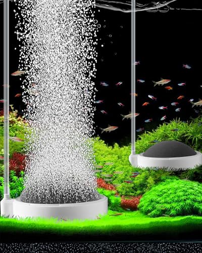 Fish Tank Bubbler Aquarium Air Stones, 4 Inch Nano Super-High Dissolved Oxygen Diffuser Makes Super Tiny Bubble Aerator for Fish Tank Air Pump Hydroponics - size: 4 Inch, for 35-100 Gal