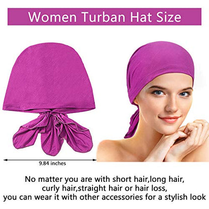 Syhood Slip on Pre Tied Head Scarves for Women - color: Mix Color