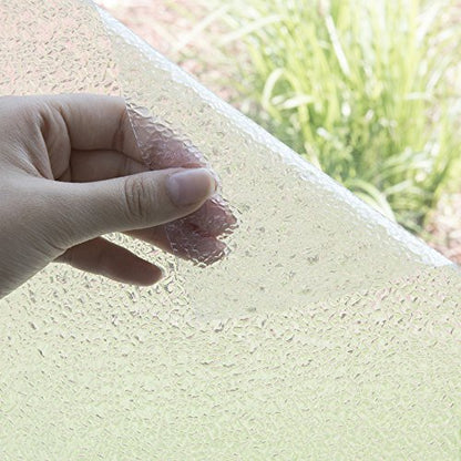Best Home Fashion Non-Adhesive Frosted - Art Glass - 1.45 ft x 6.5 ft (1 Roll) - color: Artglass, size: 1.45 ft x 6.5 ft