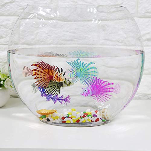Yosoo Artificial Glowing Lion Fish Luminous Fake Fish Aquarium Fish Floating Ornament Simulation Fish for Fish Decoration (Red)