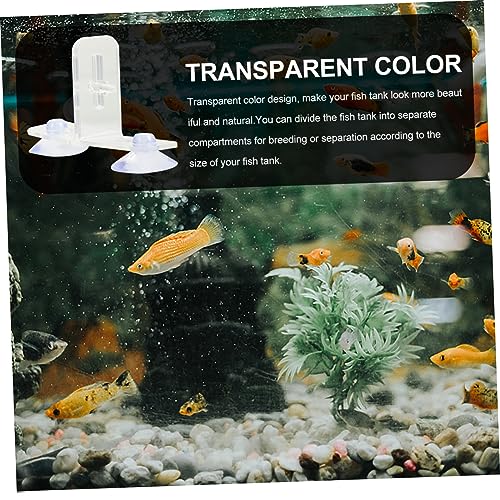 VICASKY 4sets Aquarium Divider Clips Fish Tank Separation Board Cups for Insulation and Breeding