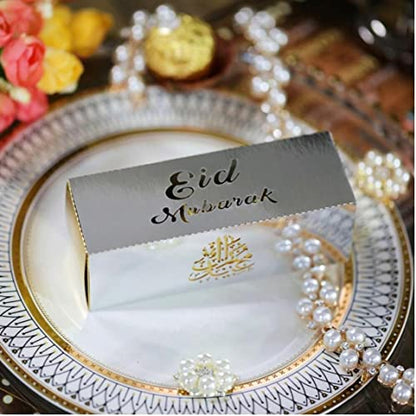 Candy Bar Wrapper 10pcs/Set Eid Mubarak Chocolate Box for Islam Muslim Party Favors Kareem Gift Mixed Color
