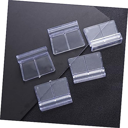 DOITOOL 10pcs Acrylic Aquarium Support Brackets for Glass Fish Tank Covers Practical Fish Tank Cover Holders Clear Rimless Aquarium Clips for Secure Lid Support
