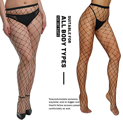 Fishnet Dress for Women Lace Pantyhose Hight Waist Torn Tights Mesh Stockings Black Fishnet Tights Women's Fish Net Stockings - color: Black Mini Nets