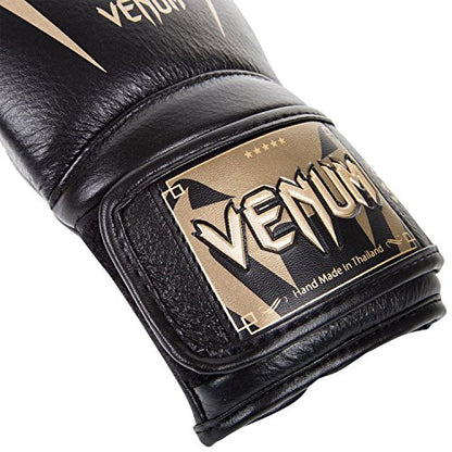 Venum Giant 3.0 Boxing Gloves - Nappa Leather - color: Black/Gold, size: 16 oz