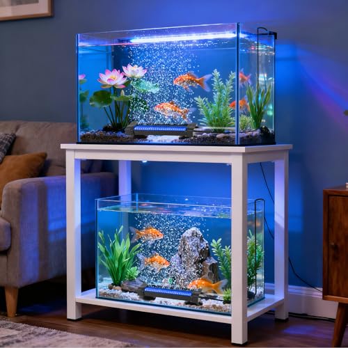 Fish Tank Bubbler Light for Aquarium: 2-in-1 Aquarium Grow Light with APP & Remote Control for Aquatic Pet Enthusiasts - RGB Changing Fish Lamp for 2-5 Gollon Freshwater Saltwater Tank Decor - size: 5.3 inch Bubbler