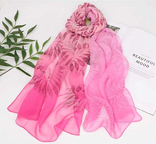 Acotavie Scarfs for Women Lightweight Fashion Scarves Print Floral Pattern Scarf Shawl Wraps - color: B05