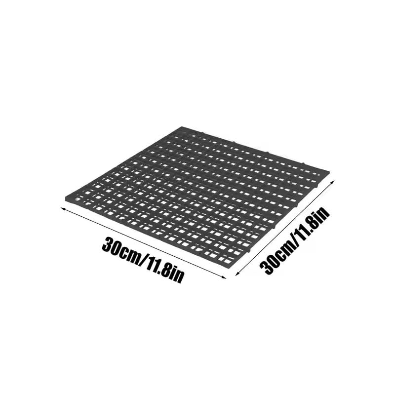 12 Pack 12inch（30cm） Square Aquarium Bottom Filter Mesh Partition Dividers Grid Plate Fish Tank Divider Plastic Egg Crate, Aquarium Filter Bottom Tray, Grid Isolation Board Partition