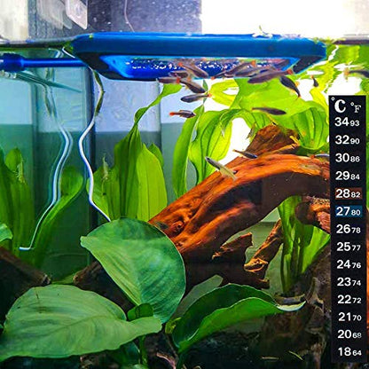 Fish Feeding Ring, Floating Food Feeder Thicken Square, Reduces Waste and Maintains Water Quality, for Flakes and Floating Fish Foods, for Guppy, Betta, - color: Blue Wide