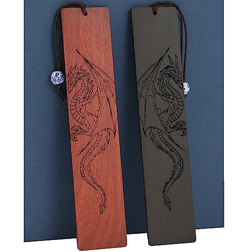 Dragon Bookmark Gift, Bookmarks for Men Boy, Cool Bookmarks, Book Marks for Adults Kids Fantasy Gifts for Men (Dragon) - style: Dragon