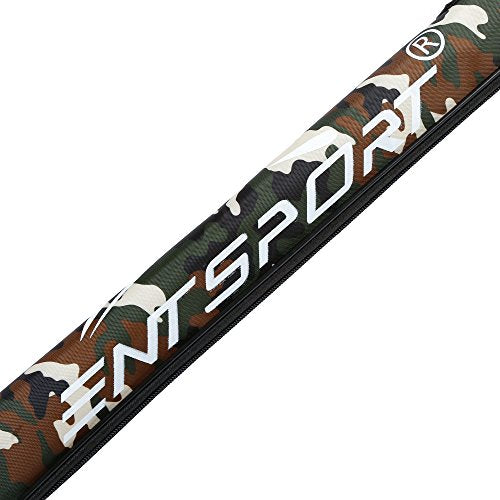 Foldable Fishing Rod Bag 45-Inches Durable Fishing Tackle Bag Storage Bag Portable Rod Tubes Rod Cases (Suit for 2-Piece 7-Feet Rod) - color: Camo