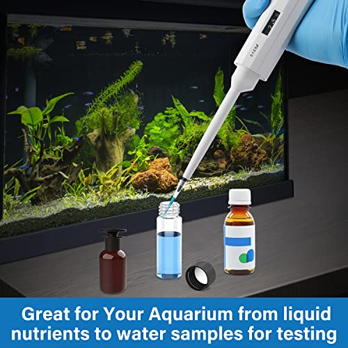 FOUR E'S SCIENTIFIC 0.1-2.5μL Pipette, Single-Channel Adjustable Pipettor | Manual Micropipette, Clear Volume Display, Lightweight Ergonomic Design - size: 01 (0.1-2.5ul)