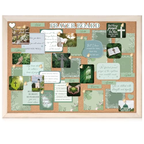 Chunful 99 Pcs Prayer Board Kit Green Nature Prayer Supplies for Women - style: Sage Botanical