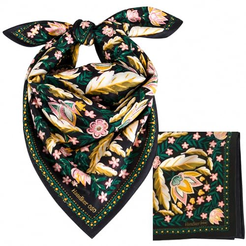 Handker Bandana Cotton Hair Scarf & Head Bandanas for Women & Men - 22"x22" - color: Betty