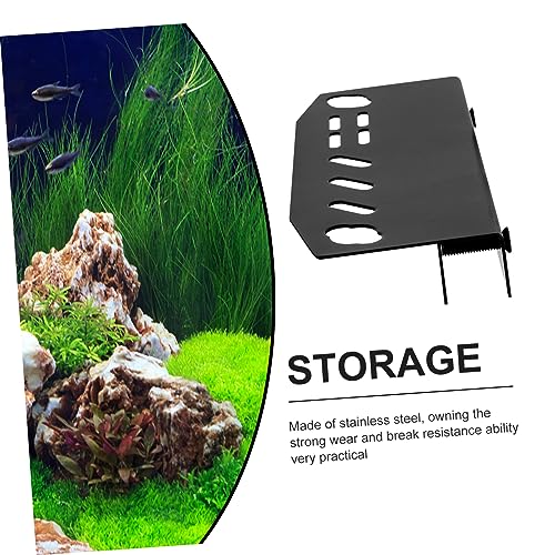 HANABASS Aquarium Tool Organizer Holder for Scissors Tweezers Wall-Mounted Storage Rack for Aquatic Plant Maintenance Efficient Fish Tank Tool Management