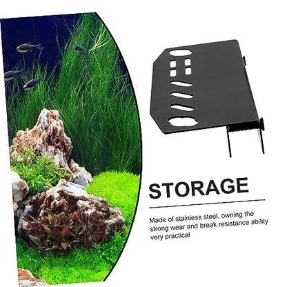 HANABASS Aquarium Tool Organizer Holder for Scissors Tweezers Wall-Mounted Storage Rack for Aquatic Plant Maintenance Efficient Fish Tank Tool Management