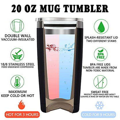 Fufandi Music Lover Gifts for Men Male, Him, Music Teacher Gift - Gifts for Musical Lovers, Musician Tumbler Gift - Tumbler Cup 20oz - color: Music Life Black