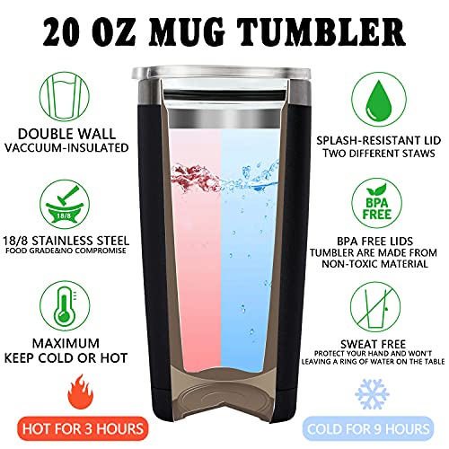 Fufandi Theater Gifts, Broadway Musical Gift - World Theatre Day, Birthday, Chistmas Gifts for Theaters Lovers Actors Music Teacher - Tumbler Cup 20oz - color: Theater Black