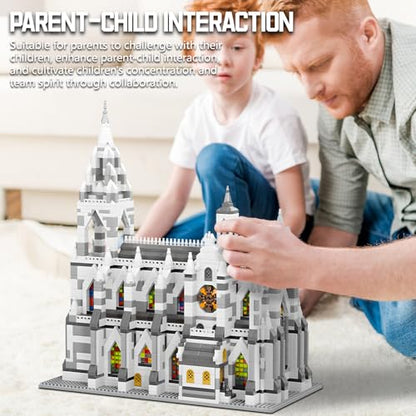 Miniature Building Blocks Cologne Cathedral Model Set (3598 Pieces) - Building Toys, Suitable for Children and Adults as Gifts - style: Cologne Cathedral Model