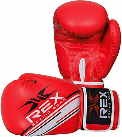 Rex Sports Boxing Wear Boxing Gloves Punching Bag Gloves, Sparring Gloves| Boxing Gloves for Boxers, Training Gloves Mitts for Sparring, Kickboxing, Fighting, Punch Bags and Focus Pads Punching