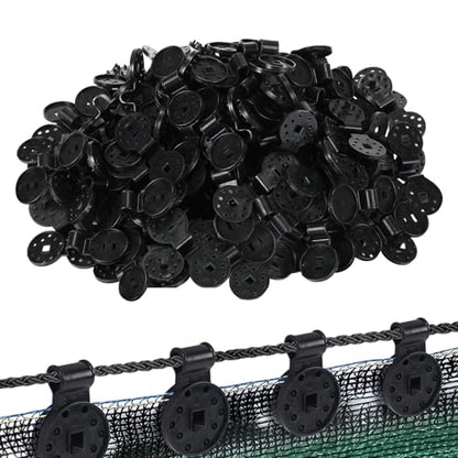 100-Pack Shade Cloth Clips, Lock Grip, Heavy Duty Tarp Clips, UV-Resistant Canopy Fasteners, Non-Slip Grip For Netting/Greenhouse, Windproof Sunshade Clamps - size: Small 7.2*2.8cm