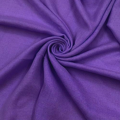 woogwin Women's Scarf Lady Light Soft Fashion Solid Shawl Wraps - color: Dark Purple