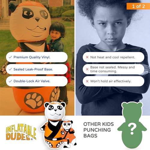 INFLATABLE DUDES Animal -Kids Punching Bag | Already Filled with Sand| Bop Bag | Premium Inflatable Toy | Punching Bag for Kids | Enhanced Bounce-Back Action! | Indoor Outdoor - Party Games