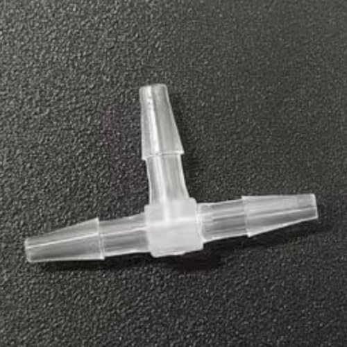 3 Way Tee Connector Equal Barbed T-Fitting 3 Way Hose Barb Adapter for Laboratory Biochemical Analytical Instruments Food Machinery Aquarium Equipment 100pc/pk (1.6mm 1/16'' Sq) - size: 1.6mm 1/16'' Sq