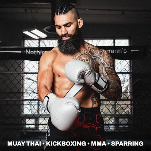 Tigear APEX5 Boxing Gloves – Chrome Luxe | Boxing, Muay Thai, MMA & Heavy Bag Training | 100% Buffalo Leather