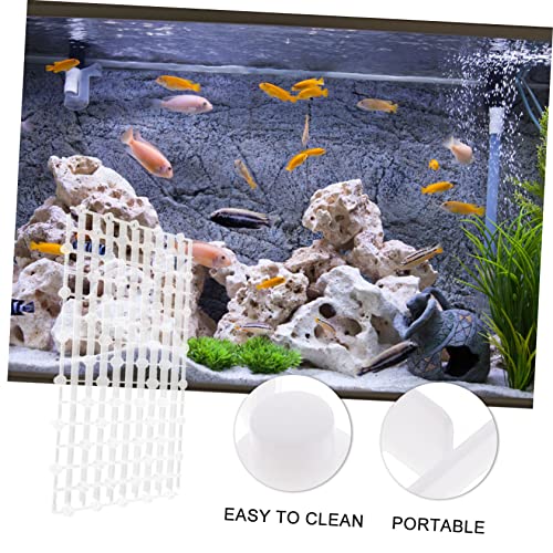 Totority 2pcs Aquarium Dividers for Fish Tanks Wear-Resistant Bottom Isolation Plates Convenient Splicing Design for Gravel for Betta and Shrimp Tanks