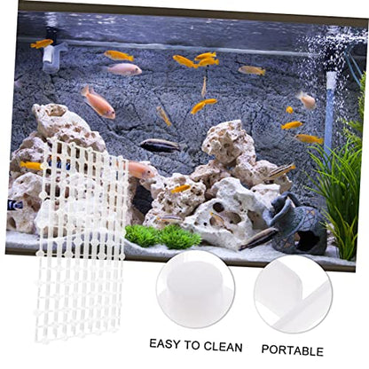 Totority 2pcs Aquarium Dividers for Fish Tanks Wear-Resistant Bottom Isolation Plates Convenient Splicing Design for Gravel for Betta and Shrimp Tanks