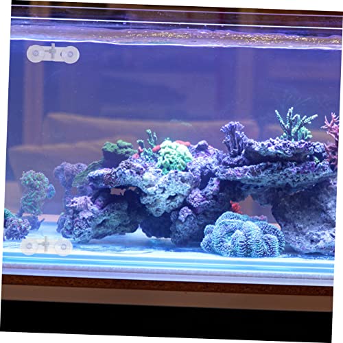 POPETPOP 30pcs Aquarium Divider Clip Fish Tank Support Clamp Cups for Vertical Oblique Isolation of Panels for Fish Breeding Separation