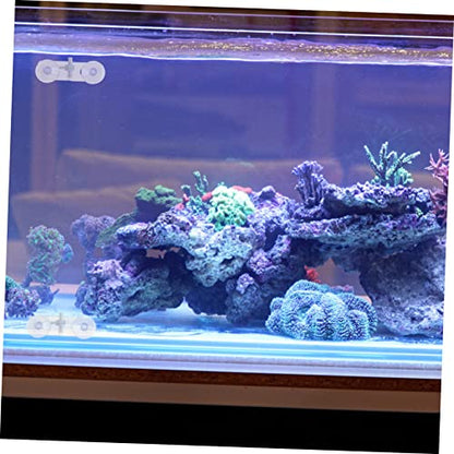 POPETPOP 30pcs Aquarium Divider Clip Fish Tank Support Clamp Cups for Vertical Oblique Isolation of Panels for Fish Breeding Separation