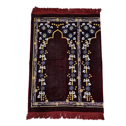 Large Islamic Beautiful Design Prayer Mat Musallah Janamaaz For 3 People-Made In Turkey